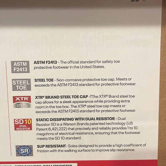 •REEBOK•NWB ASTRORIDE WORK MEMORYTECH MASSAGE FOOTBEED STEEL TOE SHOE SIZE 9.5 - Picture 7 of 16